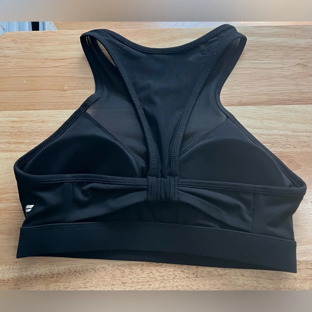 Fabletics Megan Black Mesh Sports Bra Size XS
